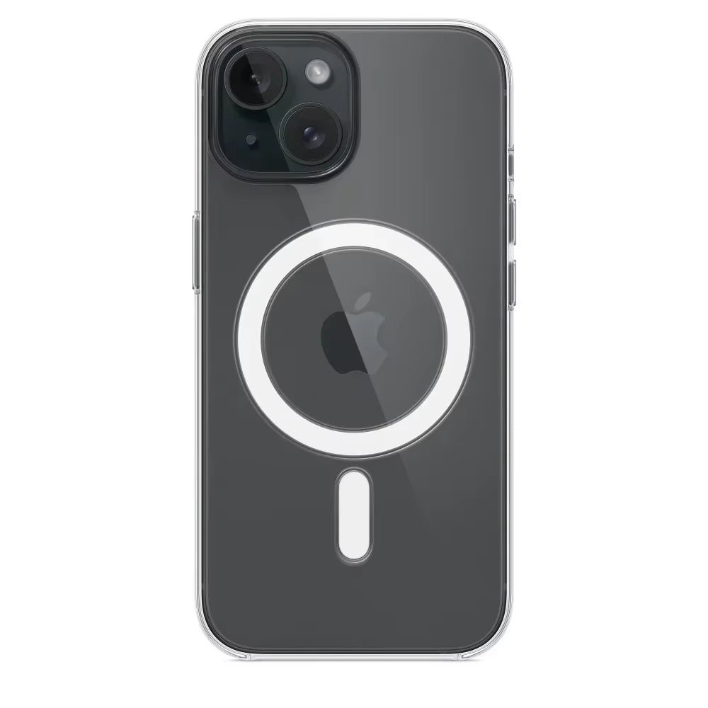 Magnetic Original Clear Case for Iphone 17 Air 16 15 14 13 12 11 Pro Max Mini XS XR Funda for Magsafe Silicone Transparent Cover
