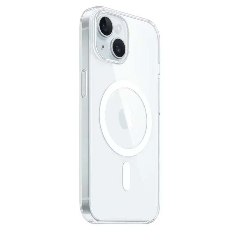 Magnetic Original Clear Case for Iphone 17 Air 16 15 14 13 12 11 Pro Max Mini XS XR Funda for Magsafe Silicone Transparent Cover